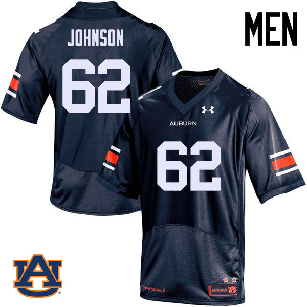 Men Auburn Tigers #62 Jauntavius Johnson College Football Jerseys Sale-Navy